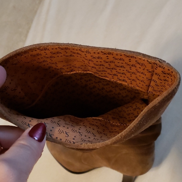 Sofft Slouchy Tall Suede Heeled Boot - Picture 12 of 14